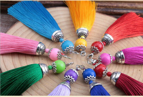 9cm Silk tassels for jewelry making Earrings tassel DIY Craft